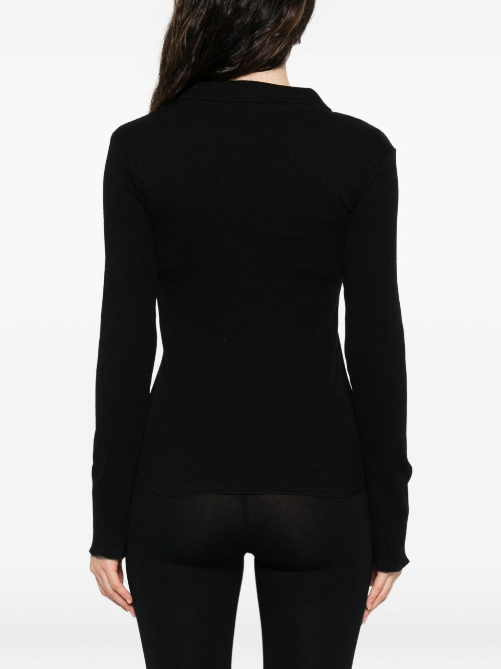 button-front ribbed cardigan - 4
