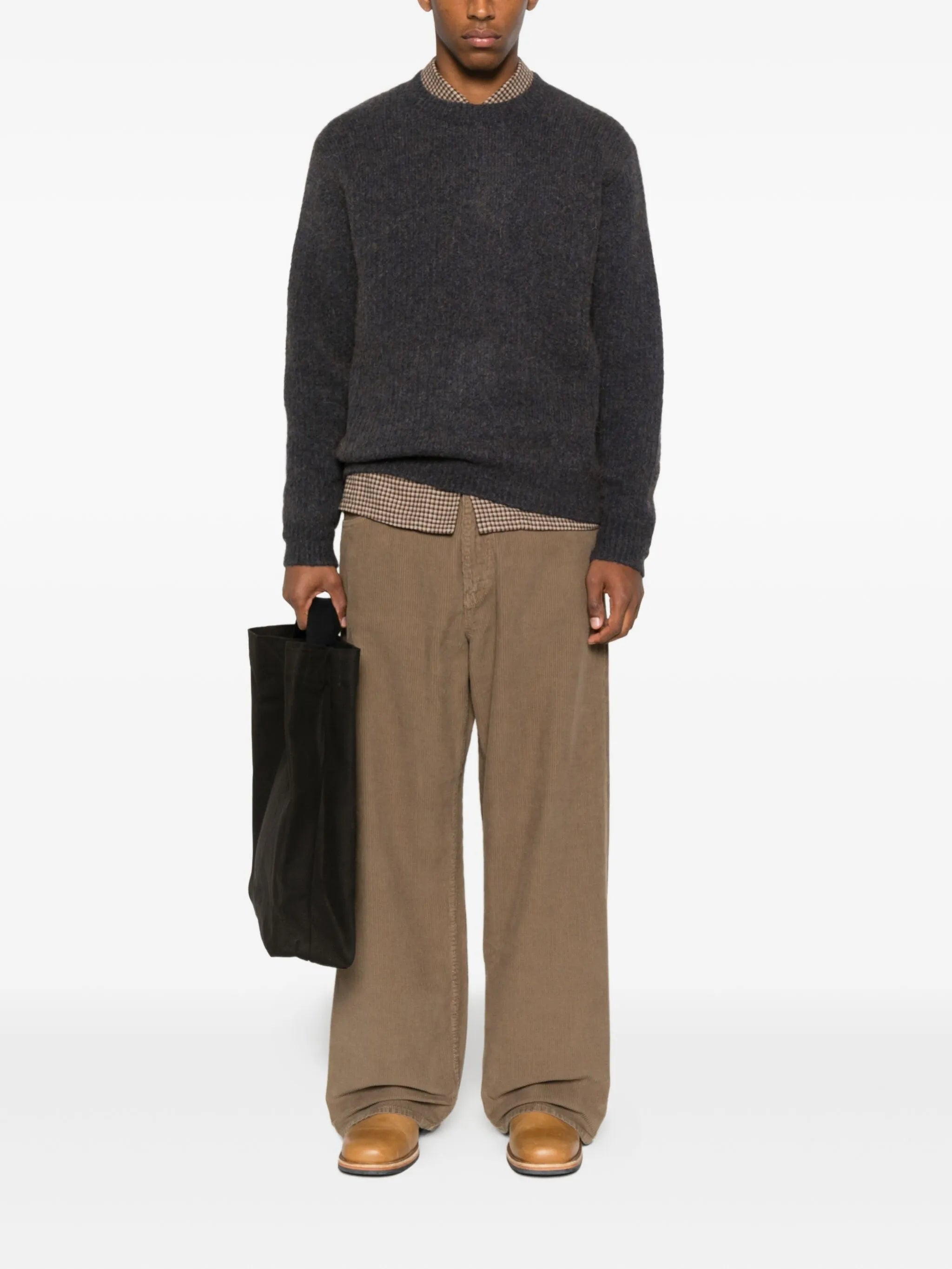 Sunflower Ribbed Crew-neck Sweater - 2