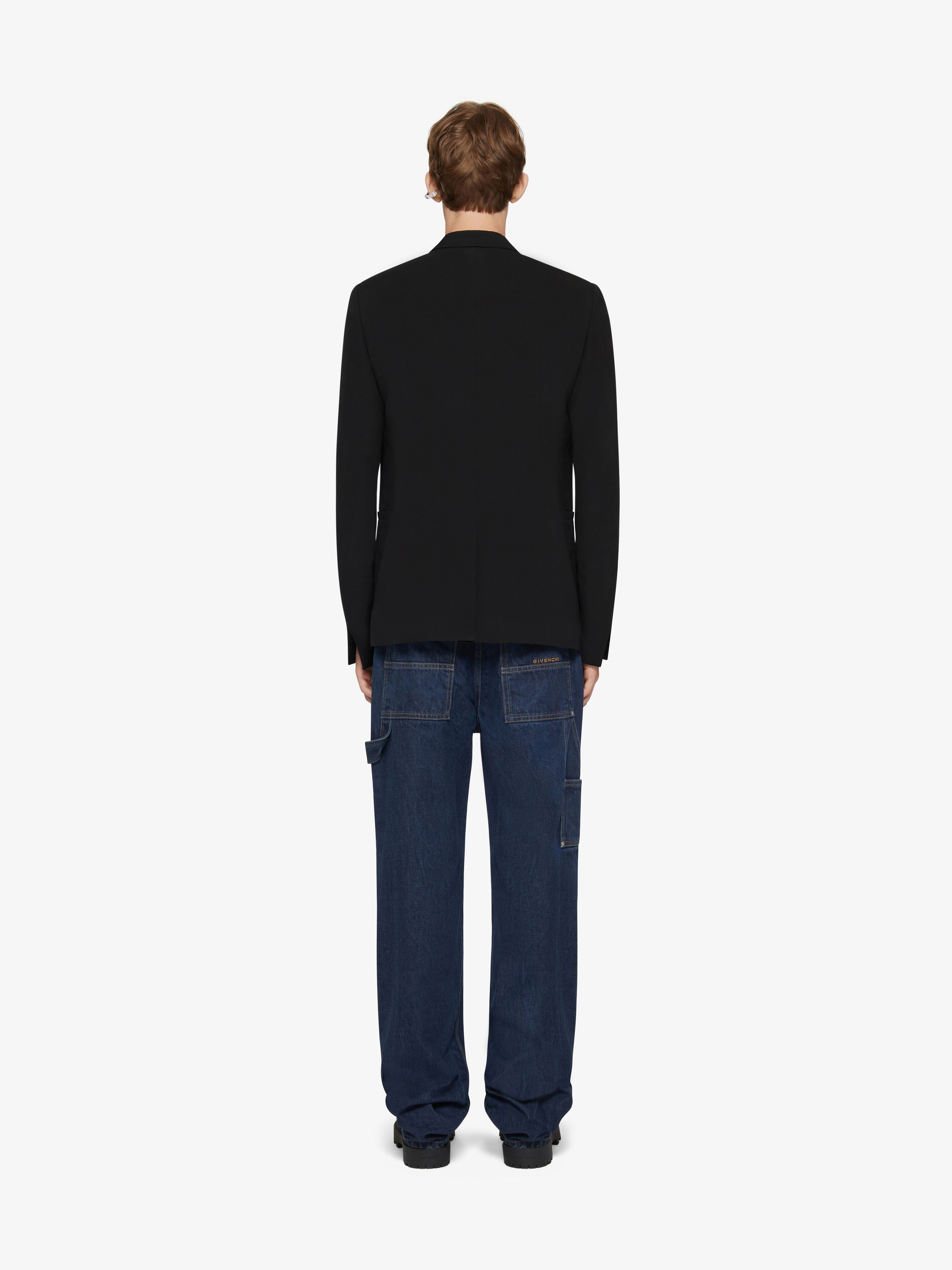 SLIM FIT JACKET IN WOOL - 4