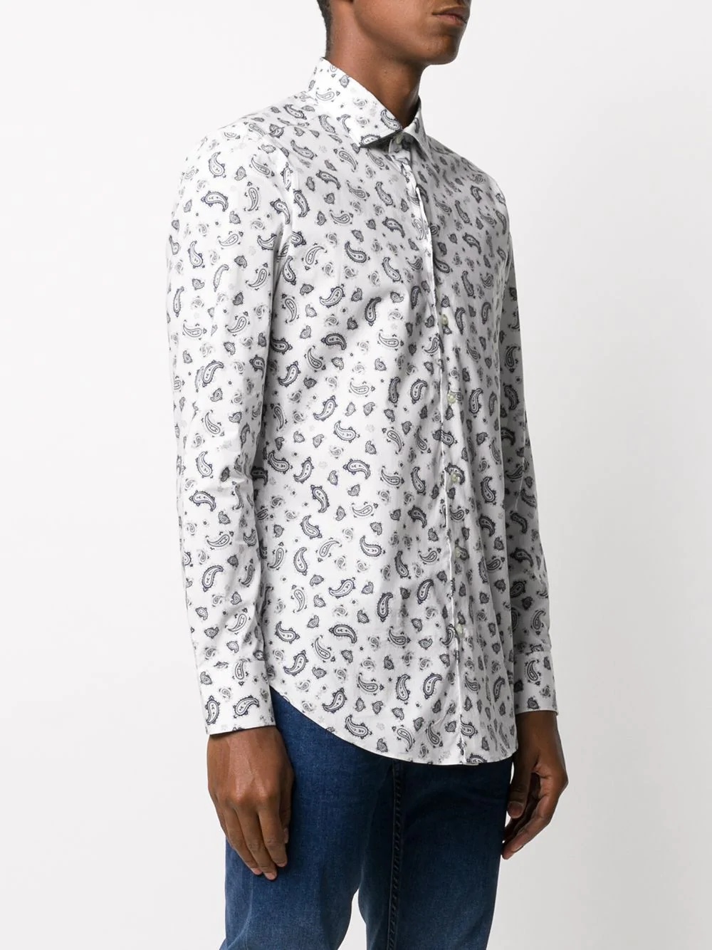 paisley print shirt - 3