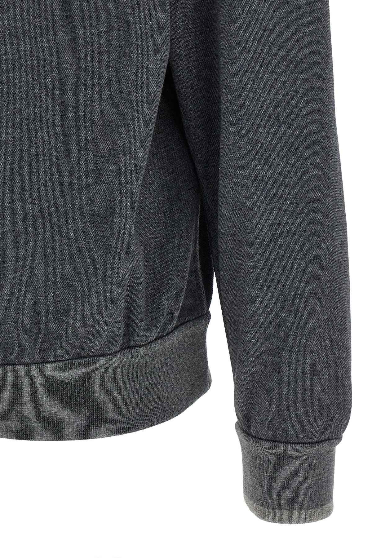 Piqué cotton sweatshirt - 4