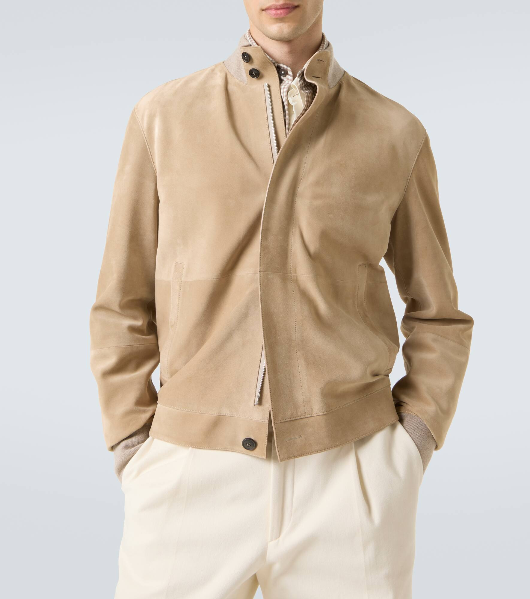 Suede blouson - 5