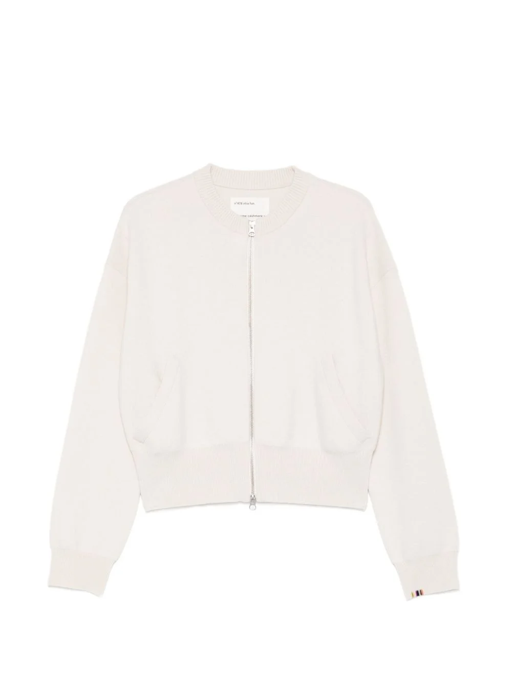 Xtra Fun zip cashmere cardigan - 1