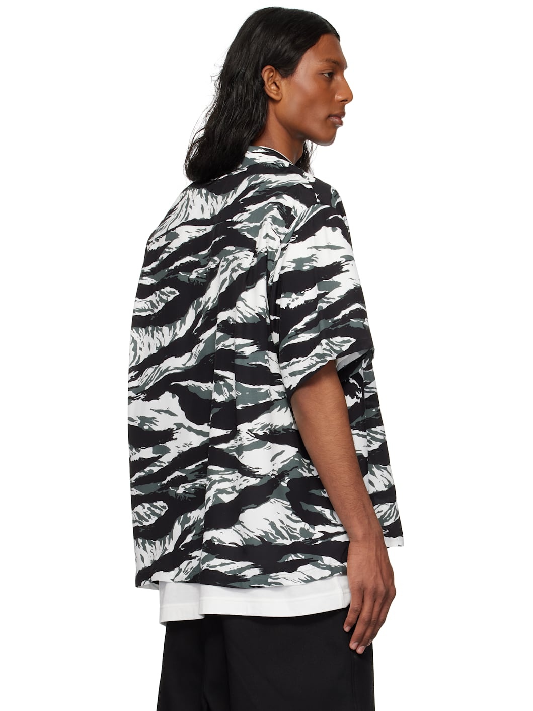 Black & White Tiger Camouflage T-shirt - 3