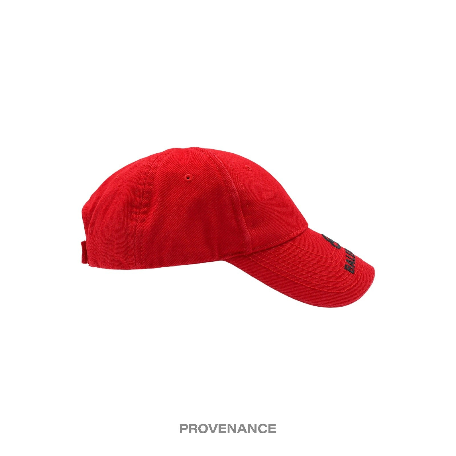 Balenciaga BB Embroidered Logo Cap - Red Black - 5