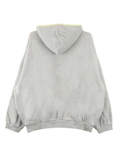 ESSENTIALS patch-detail cotton-blend hoodie outlook