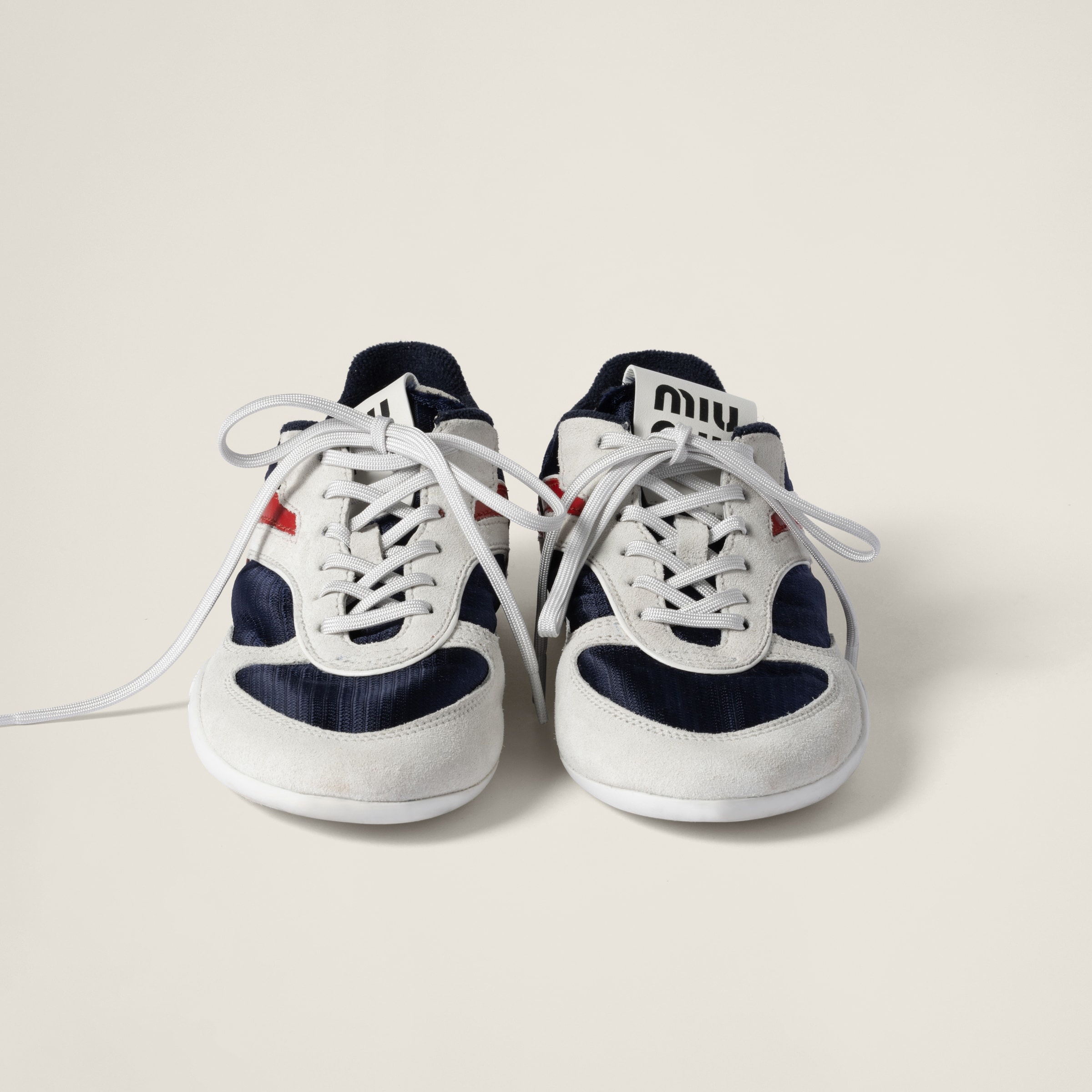 Gymnasium technical fabric and suede sneakers - 4