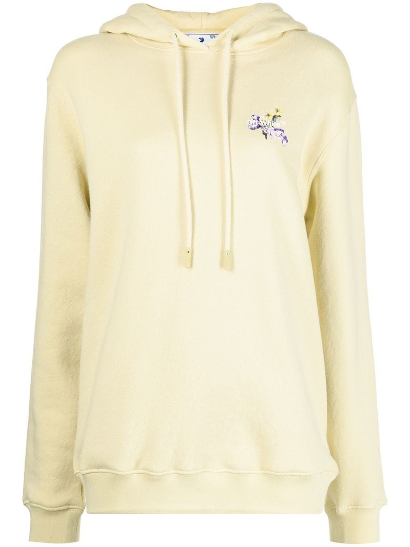 floral embroidered arrows hoodie 1