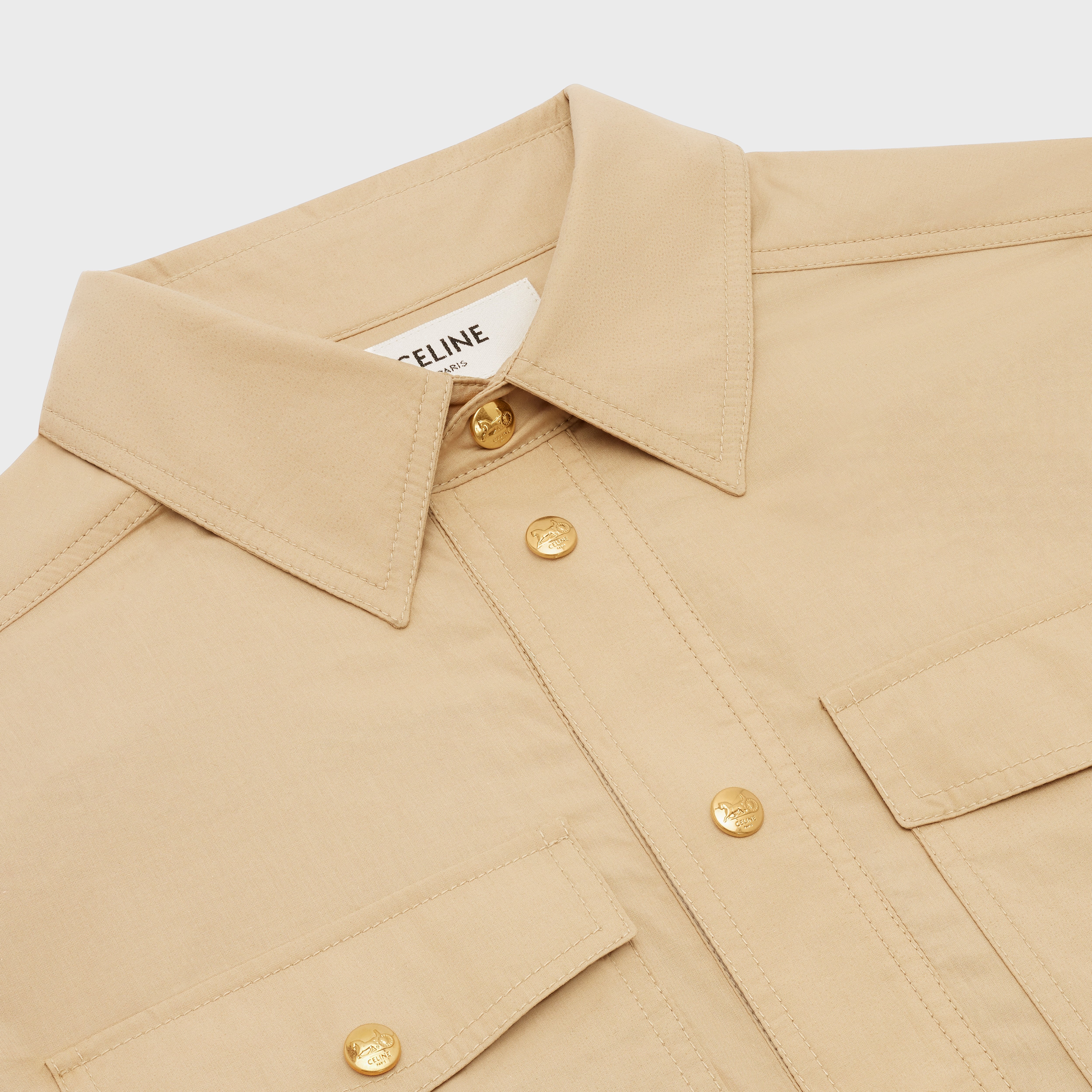 SHIRT DRESS IN LIGHTWEIGHT COTTON - 3