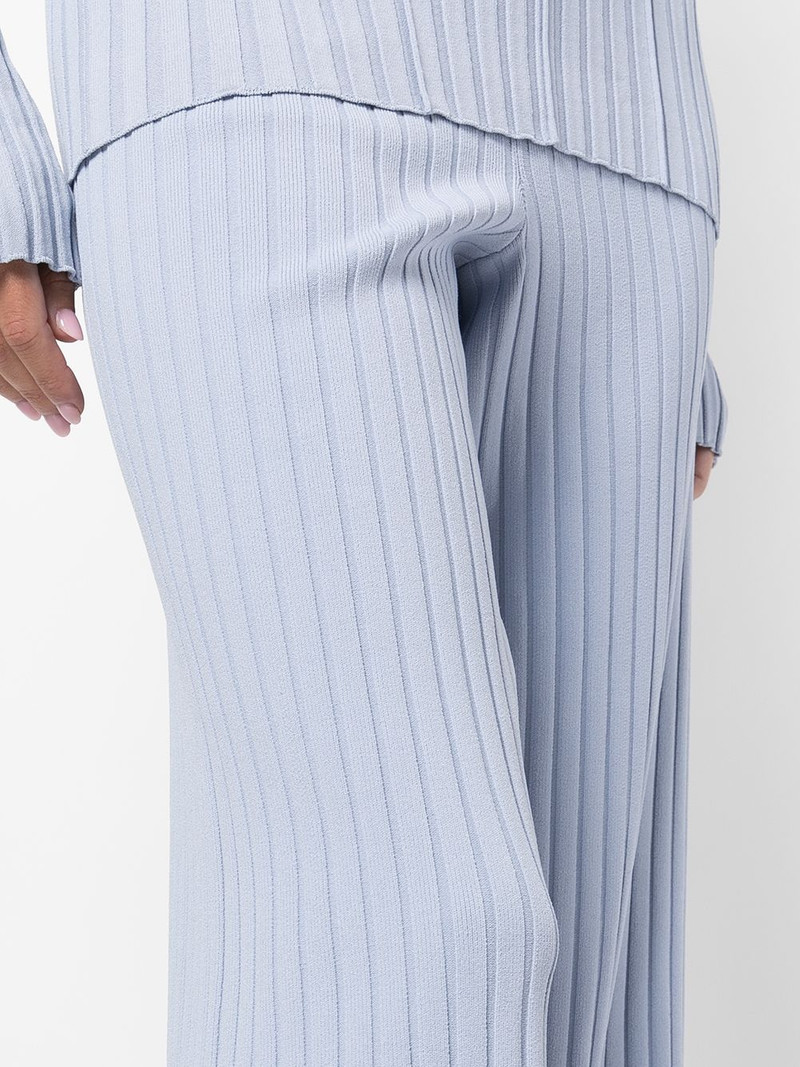 Blue Proenza Schouler White Label Lightweight Rib Knit Lounge Pants 5