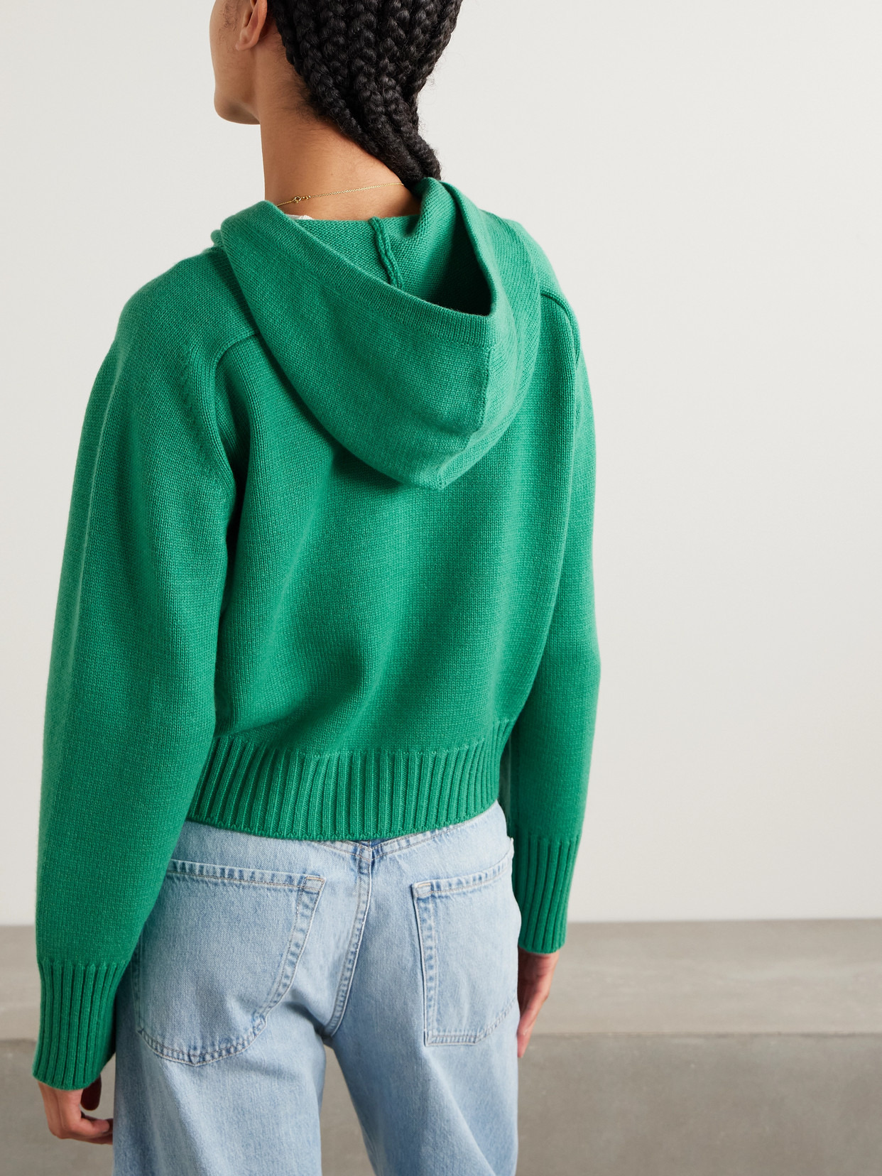Cashmere Zip-up Hoodie - 3