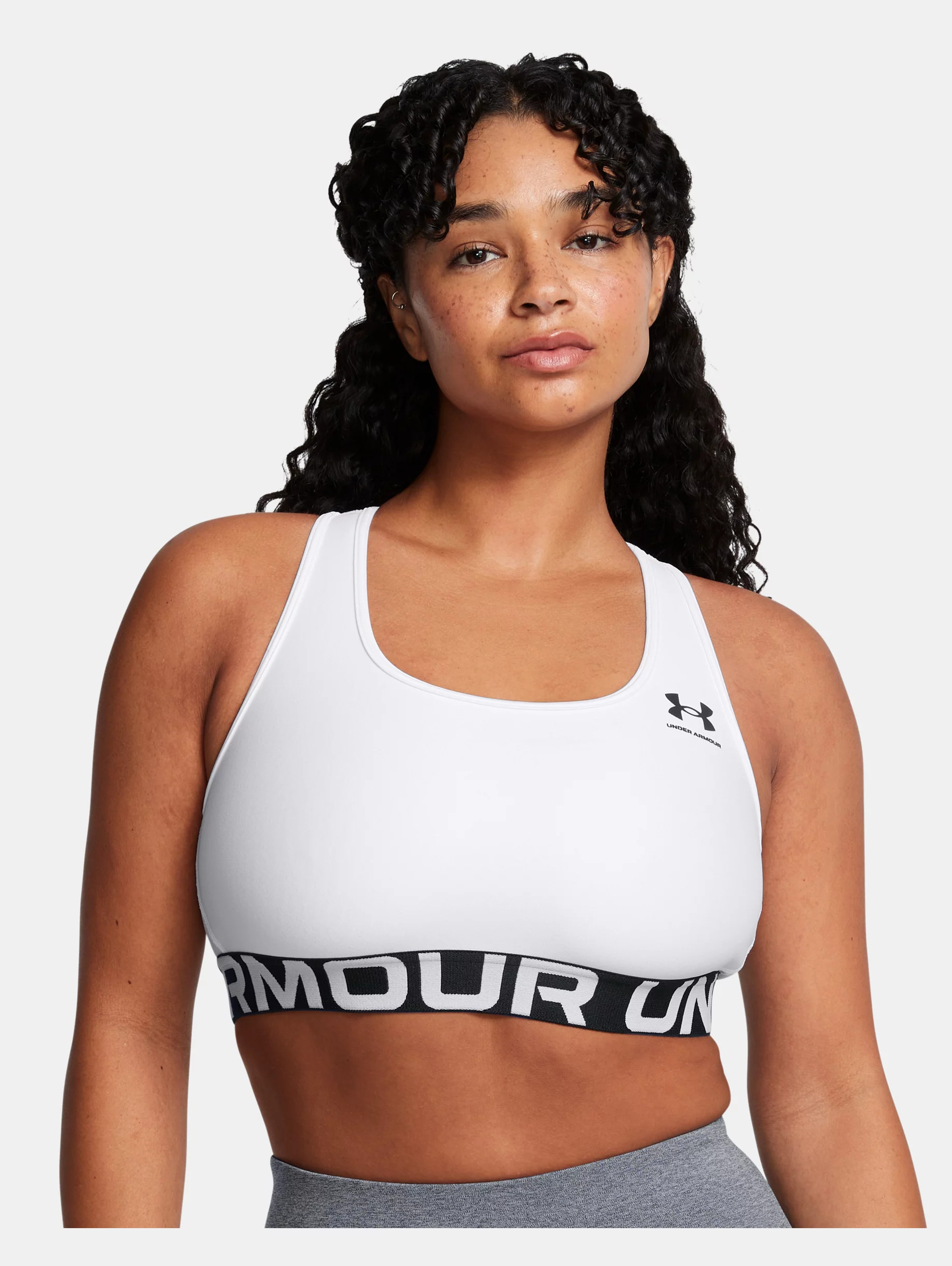 Women's HeatGear® Armour Mid Branded Sports Bra - 6