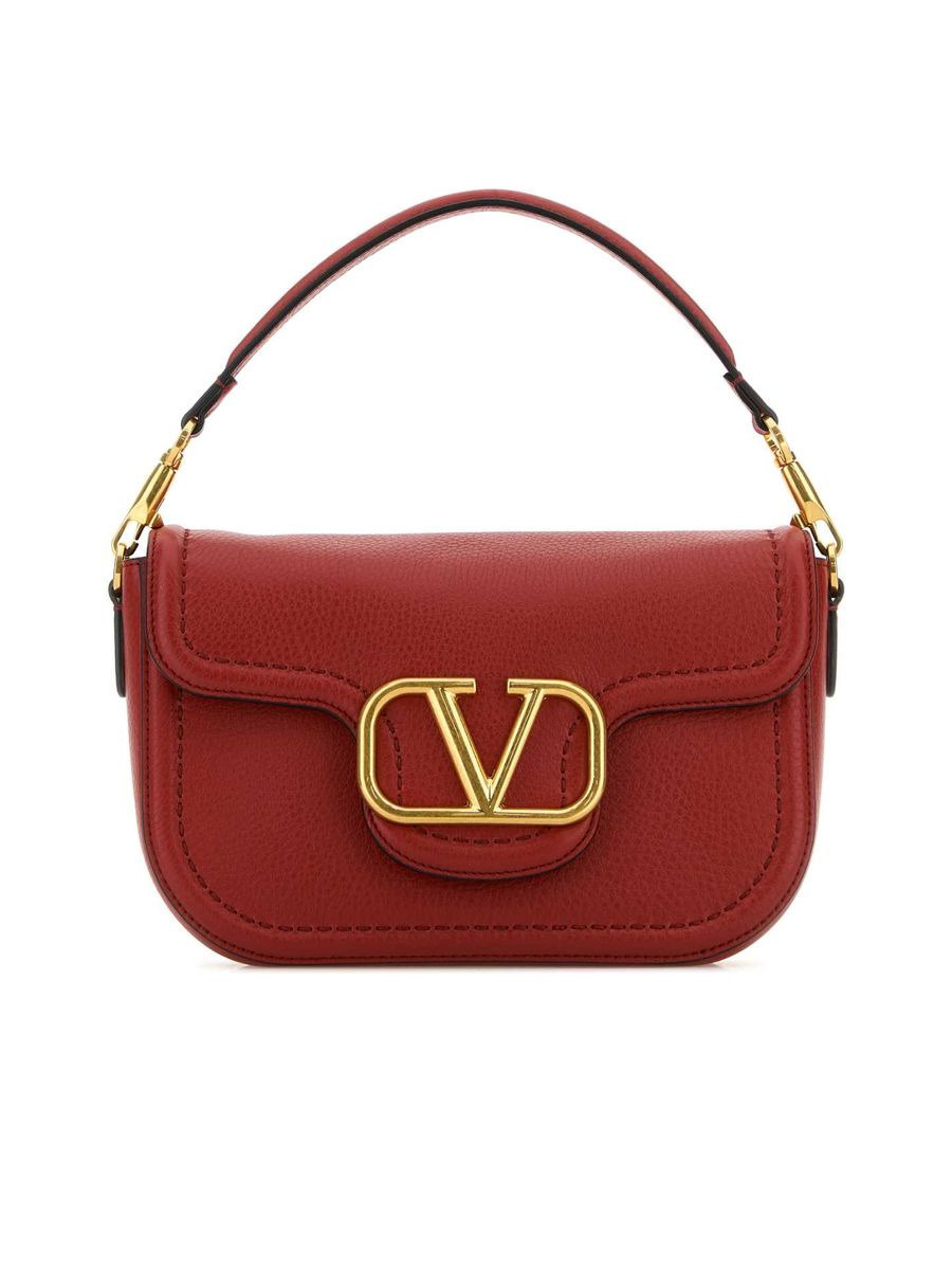 Valentino Garavani Alltime Grainy Calfskin Shoulder Bag - 1