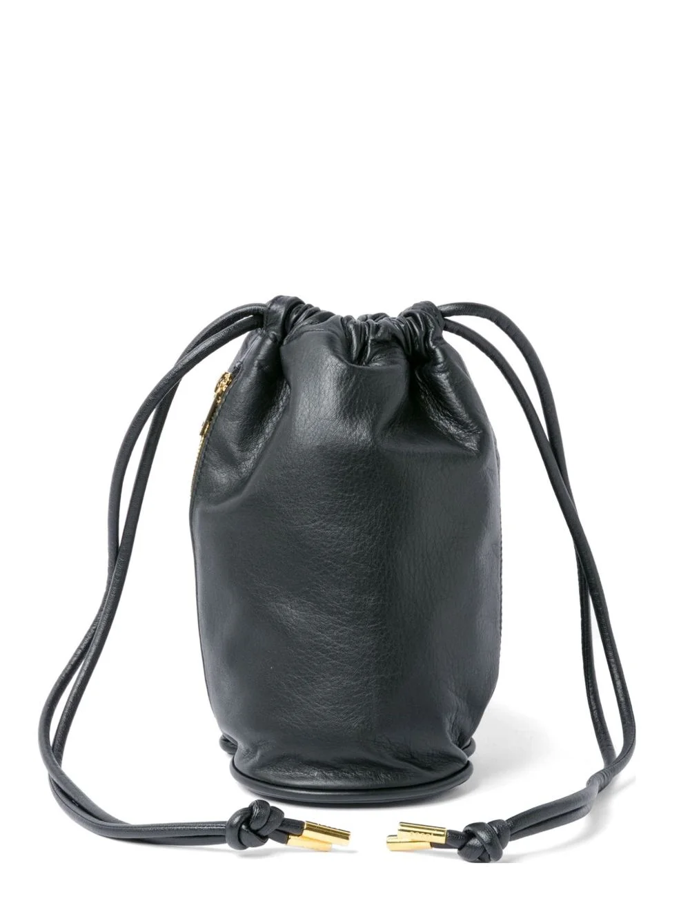 drawstring zip bucket bag - 1