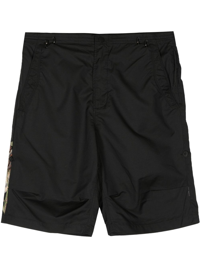 embroidered-motif shorts 1