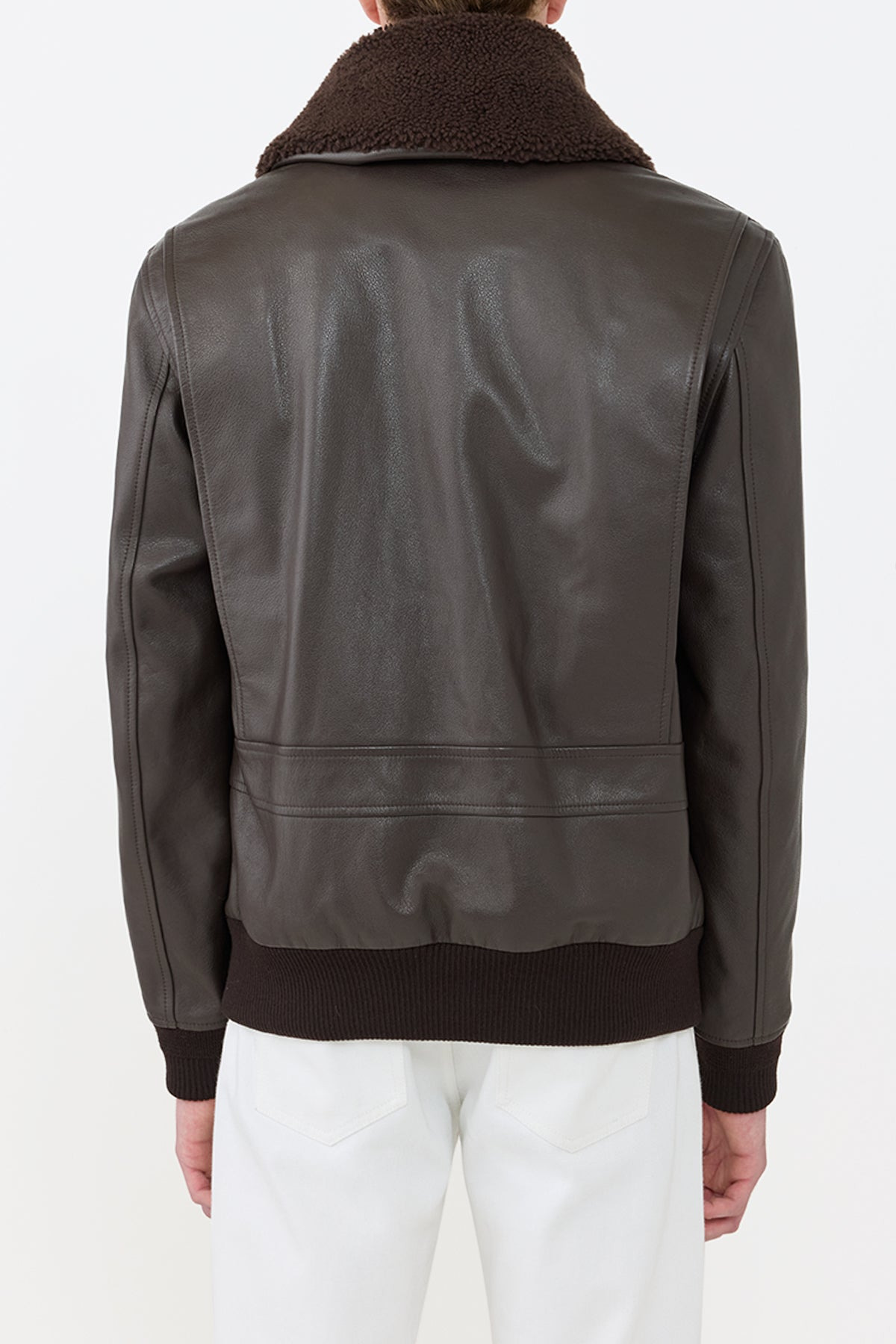 Grant Jacket in Chocolate Leather - 5
