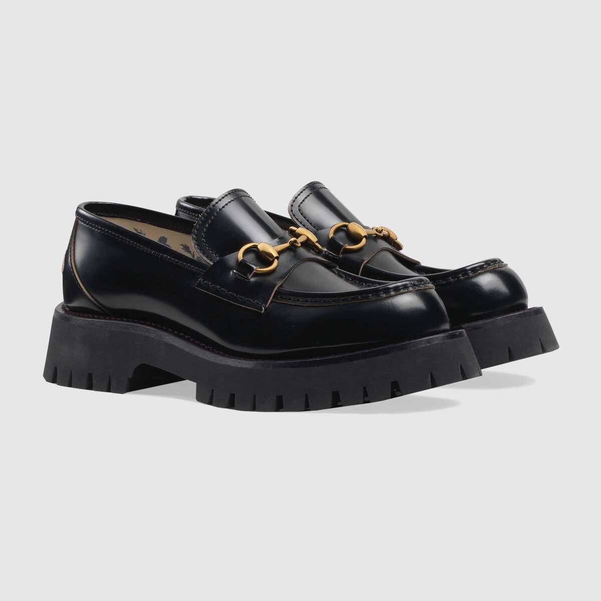 Leather lug sole Horsebit loafer - 2