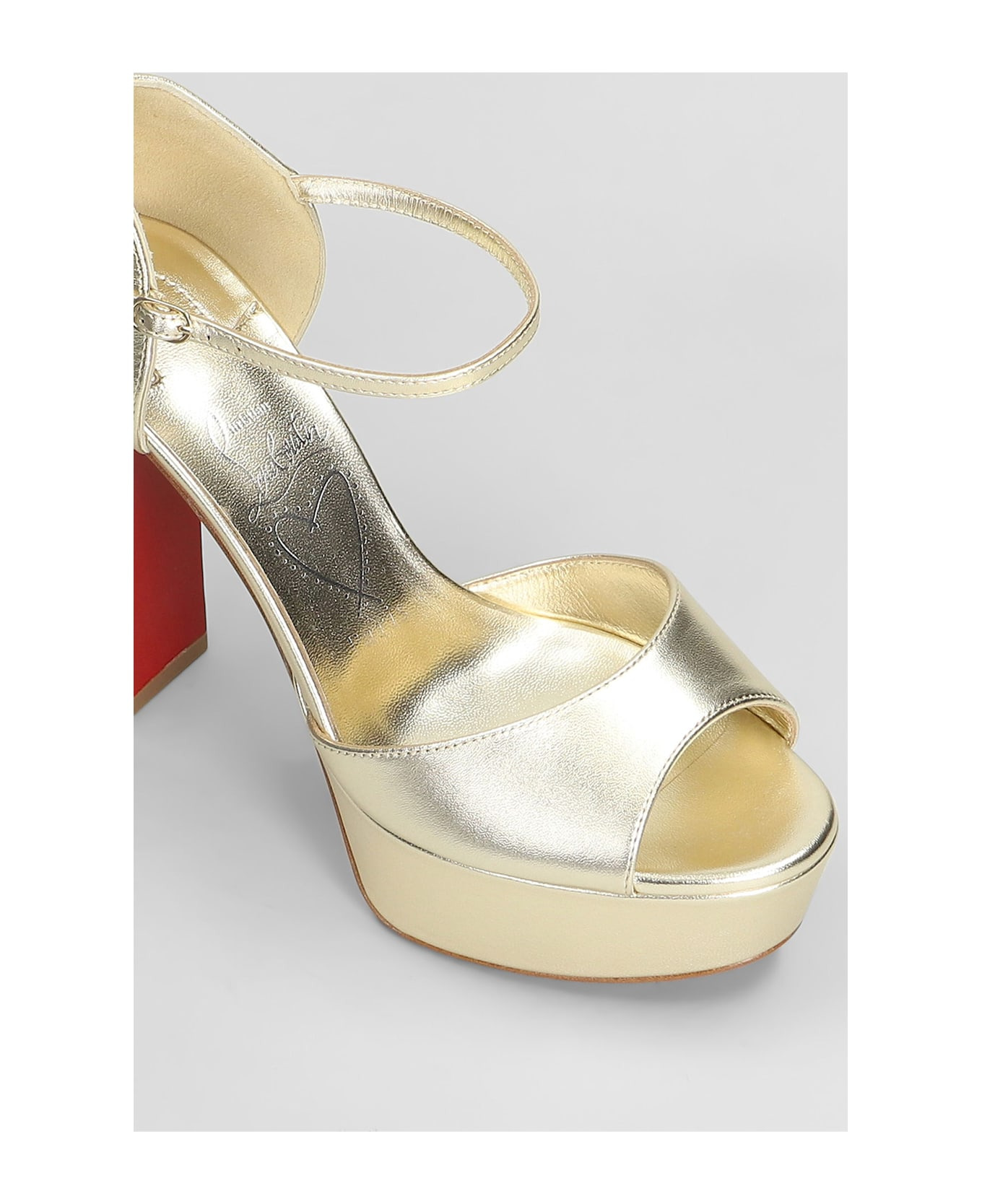 Sandaloo 130 Sandals In Gold Leather - 5