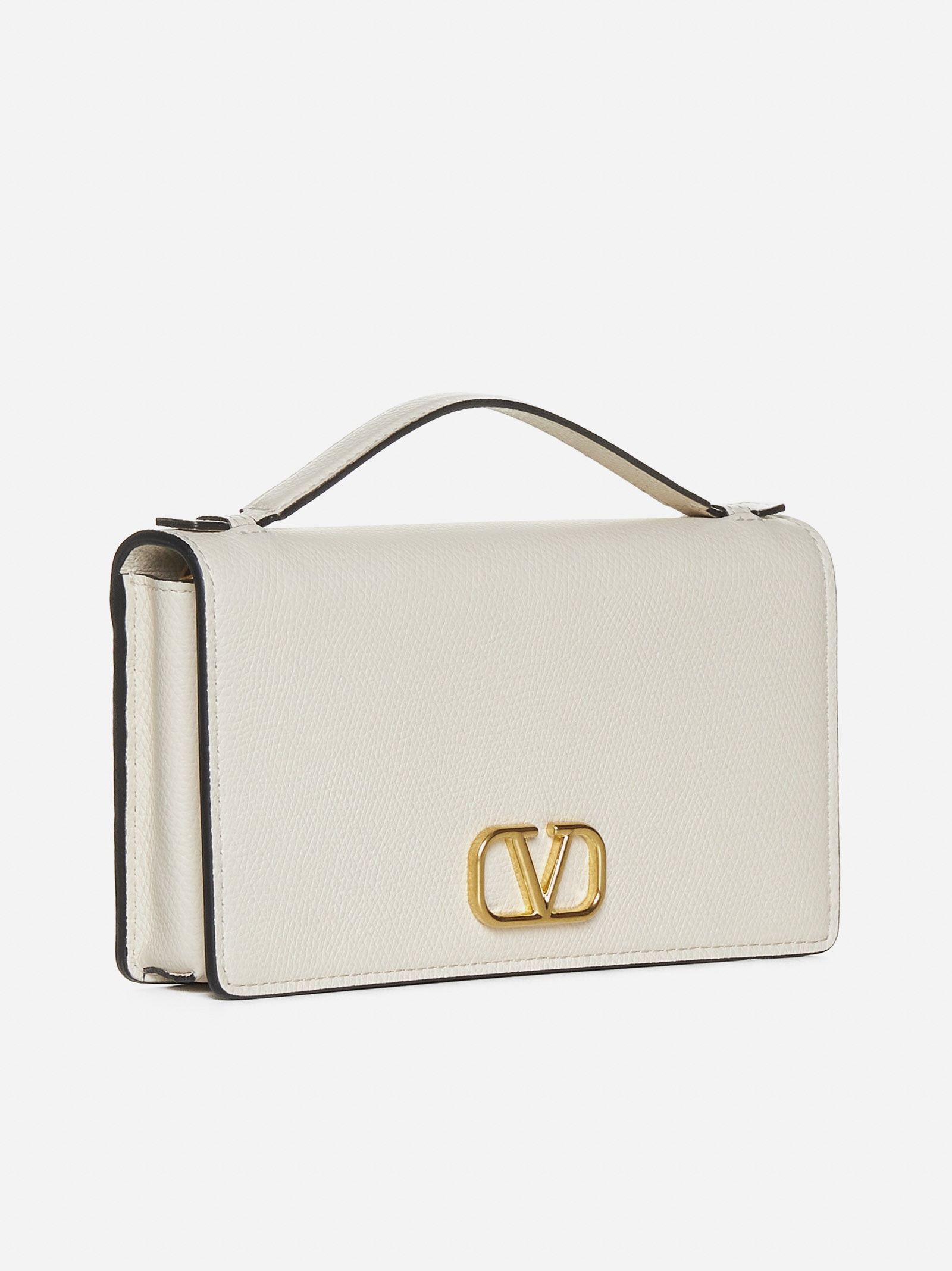 Valentino VLogo Signature leather wallet on chain
