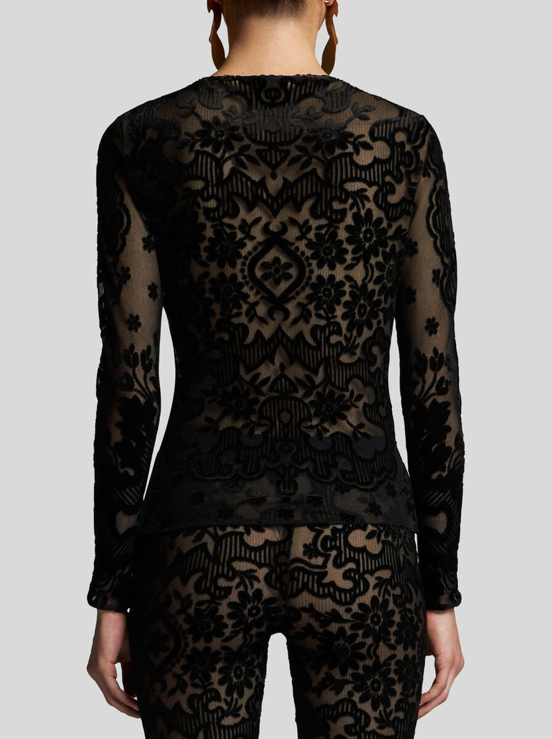 TULLE AND JACQUARD VELVET TOP 5