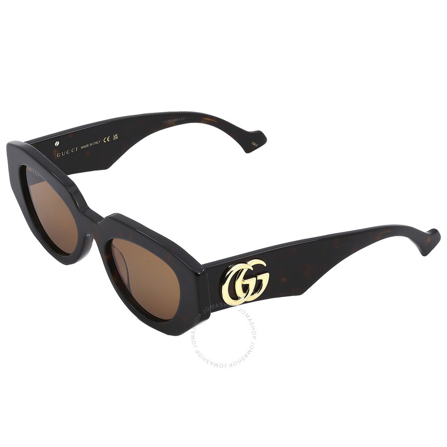 Gucci Brown Geometric Ladies Sunglasses GG1421S 002 51 - 5