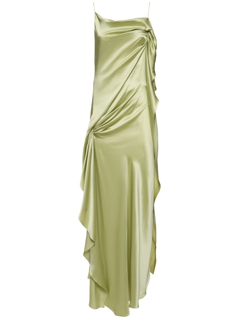 Cusco draped silk cami dress - 1