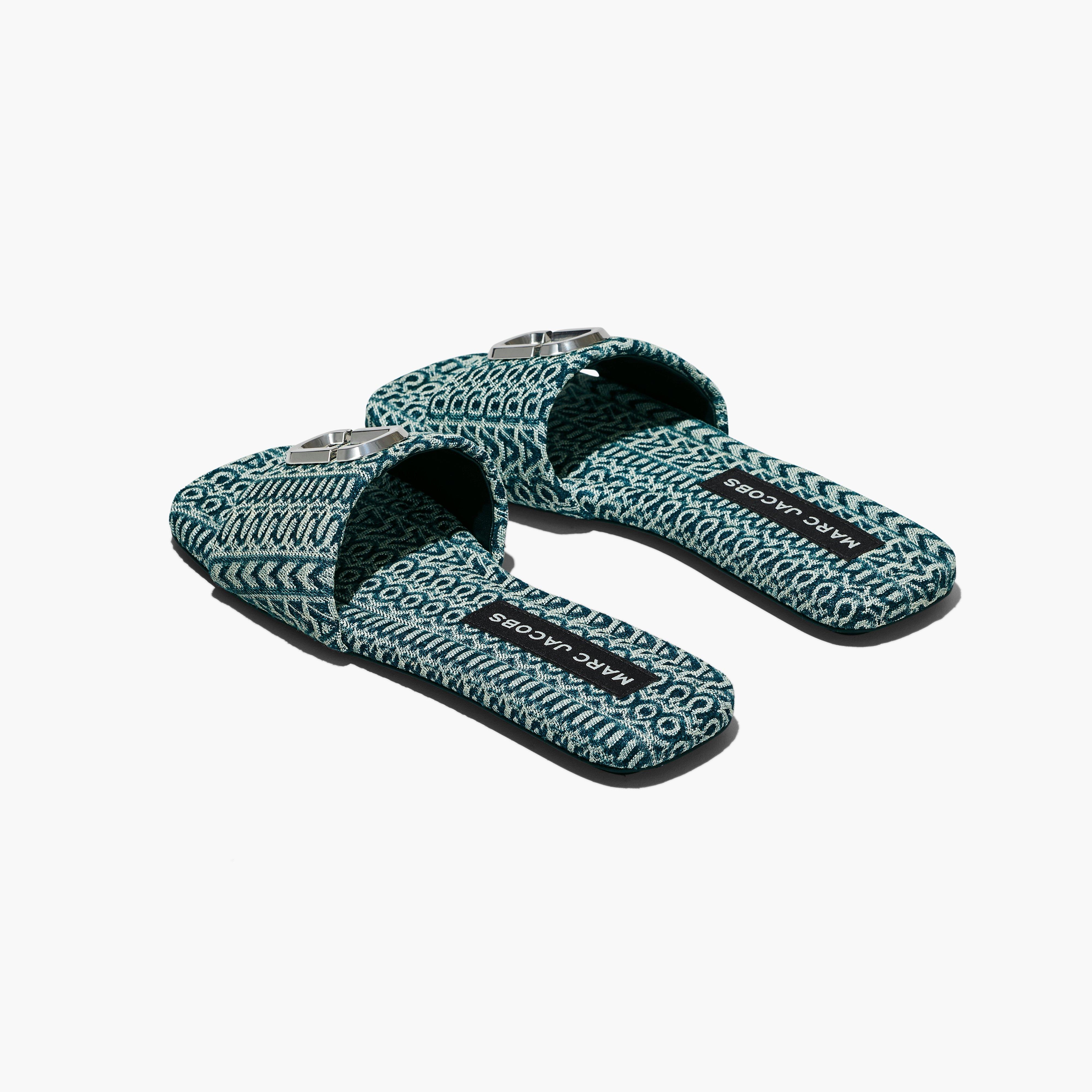 THE J MARC WASHED MONOGRAM DENIM SANDAL - 3