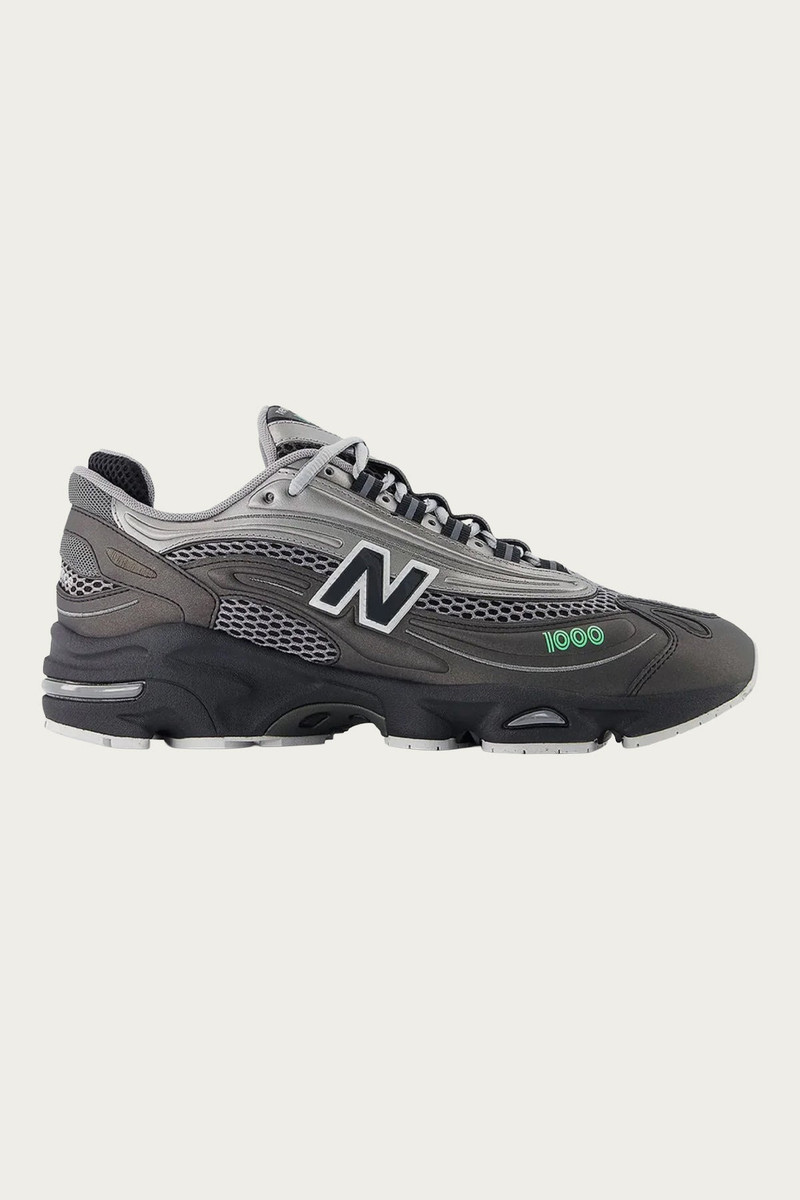 1000 - Black/Dark Silver Metallic/Lime Leaf 1