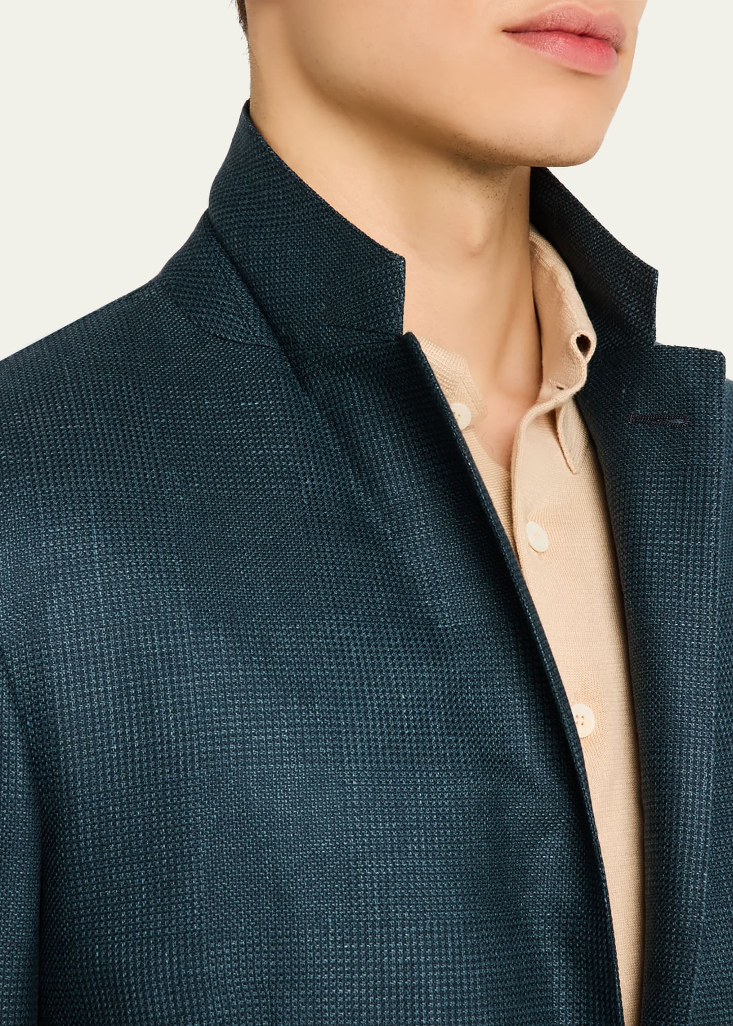 Men's Tonal Plaid Sport Coat - 6