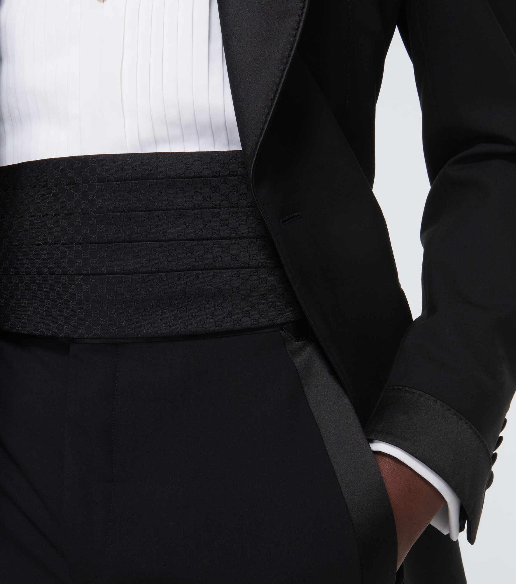 GG jacquard silk cummerbund - 3