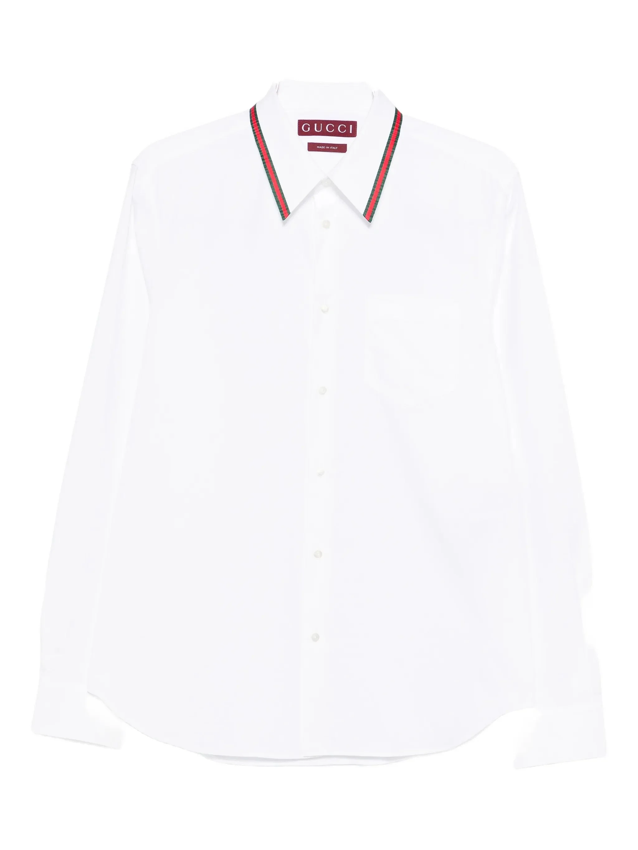 Gucci Striped-collar Shirt - 1