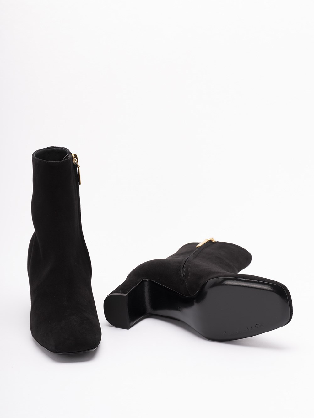 Suede Ankle Boots - 4