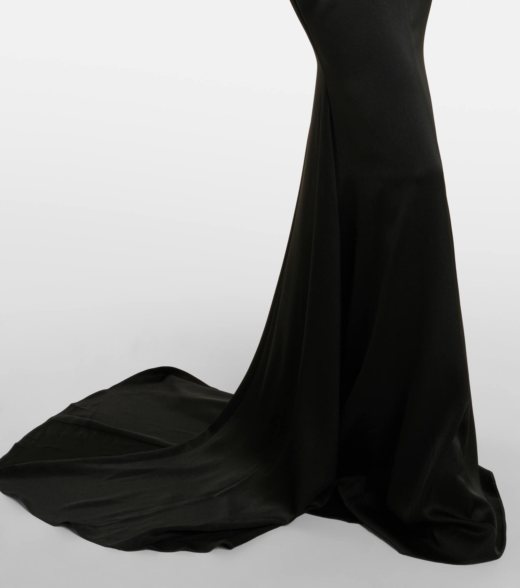 Satin crêpe gown - 5