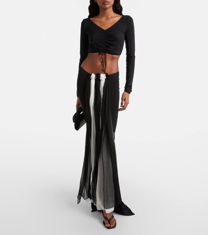NENSI DOJAKA Ruched crop top outlook