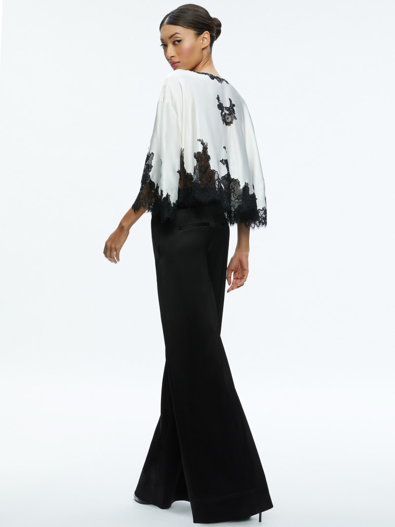 LOREE LACE TIE FRONT CROPPED JACKET 3