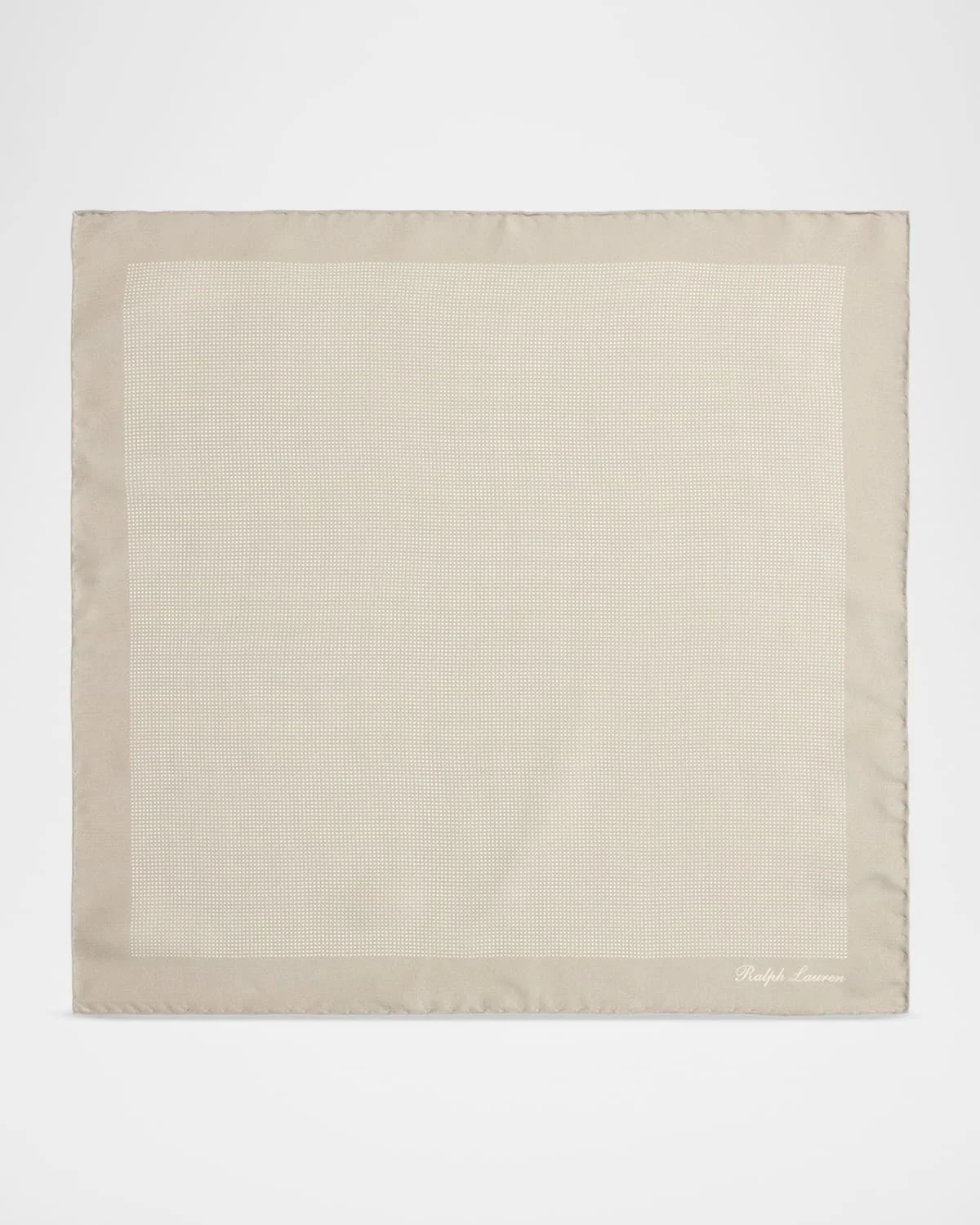 Men's Pin Dot Silk Pocket Square - 1