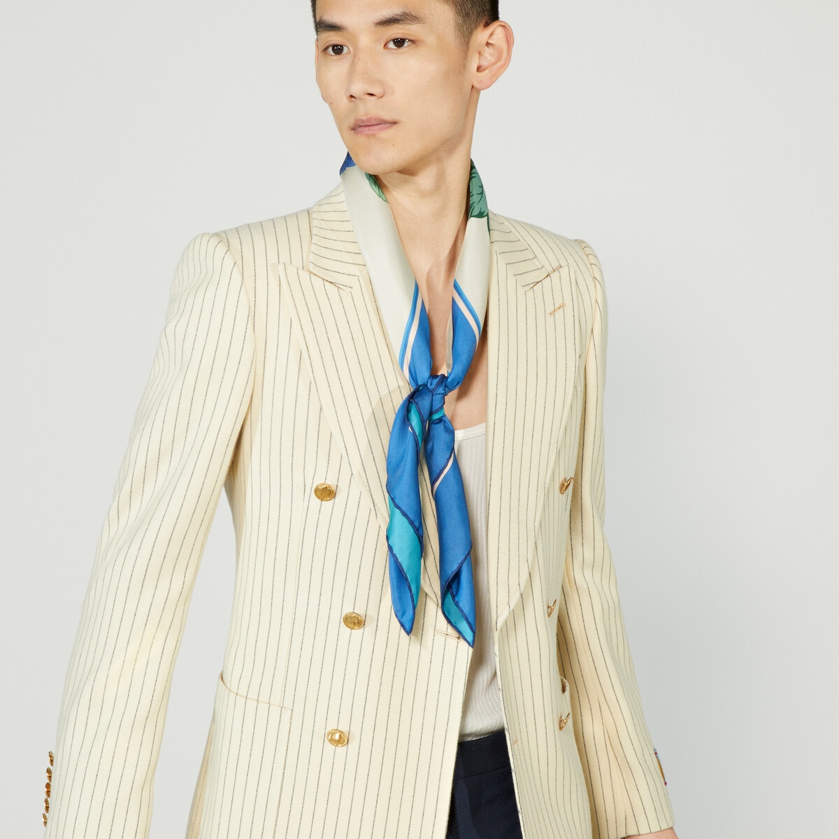 Gucci HA HA HA flower print silk scarf - 3
