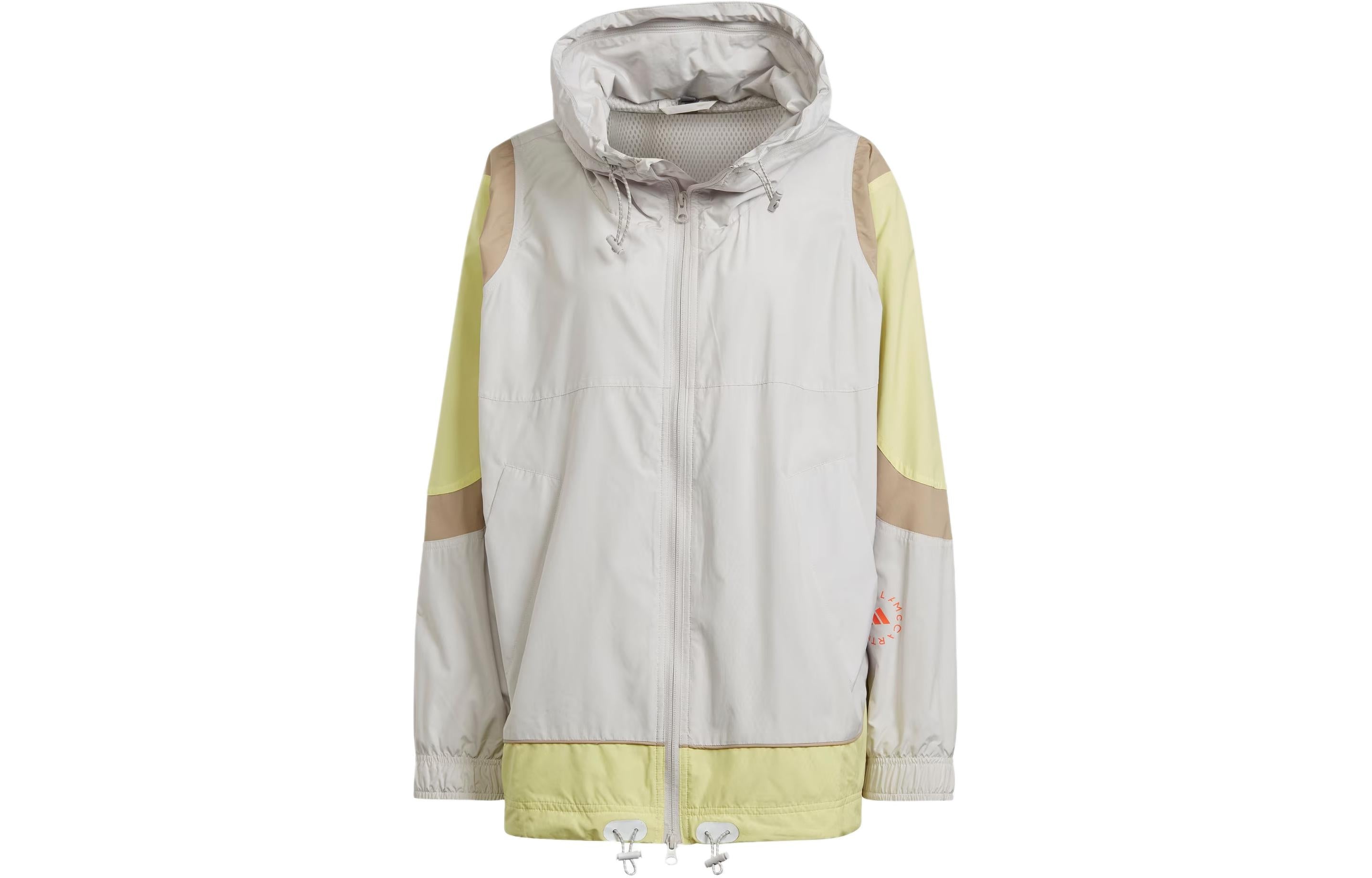 (WMNS) adidas By Stella McCartney Woven Track Top Asia Sizing 'White Yellow' IT7528 - 2