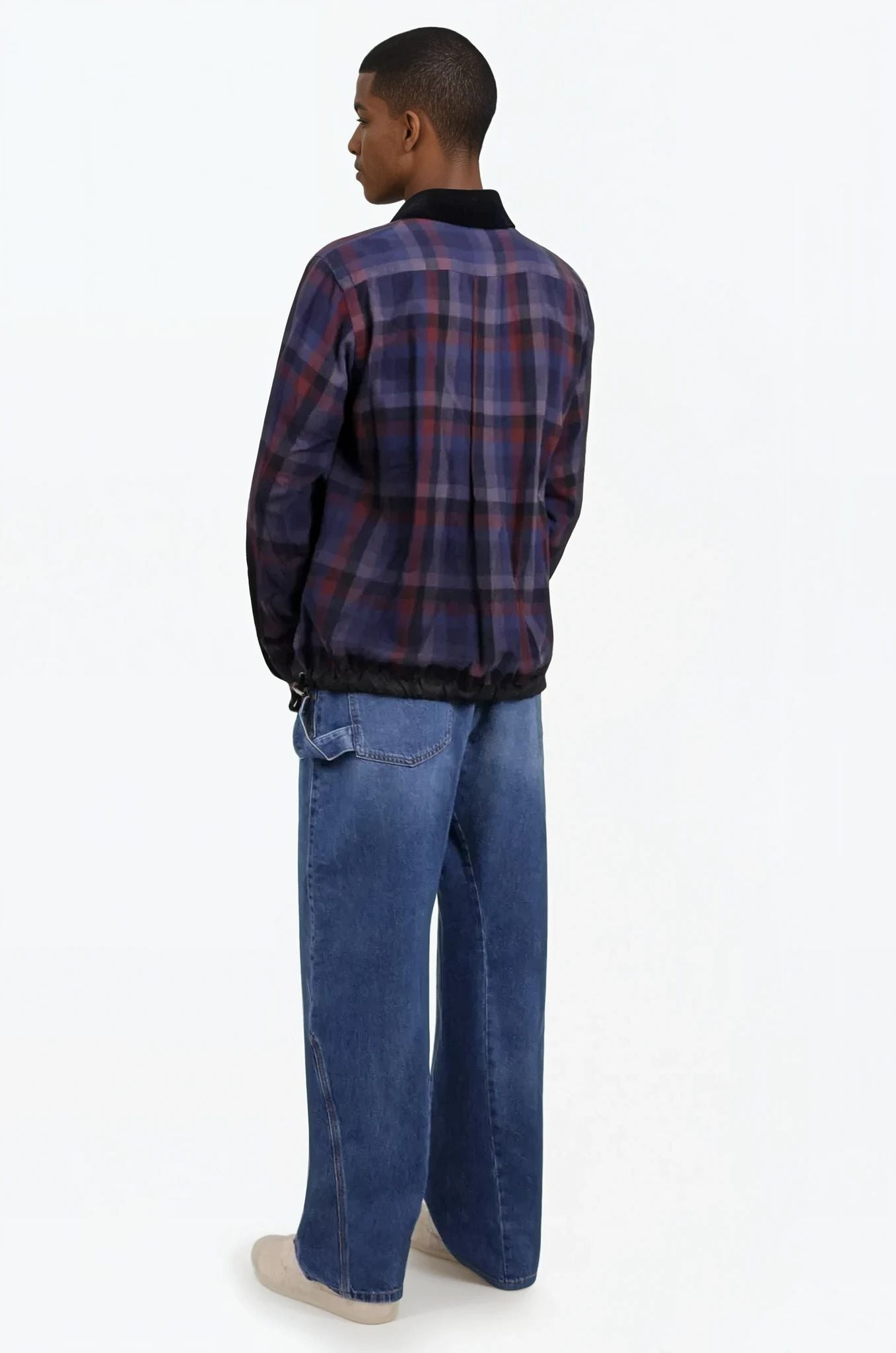 PLAID SHIRT | NAVY - 3