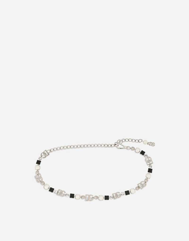 Dolce & Gabbana Belt with rhinestones and DG logo outlook