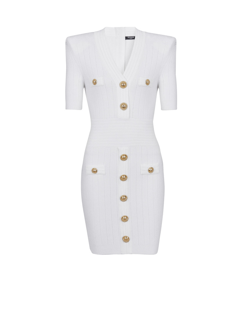 Knitted dress with buttons - 1