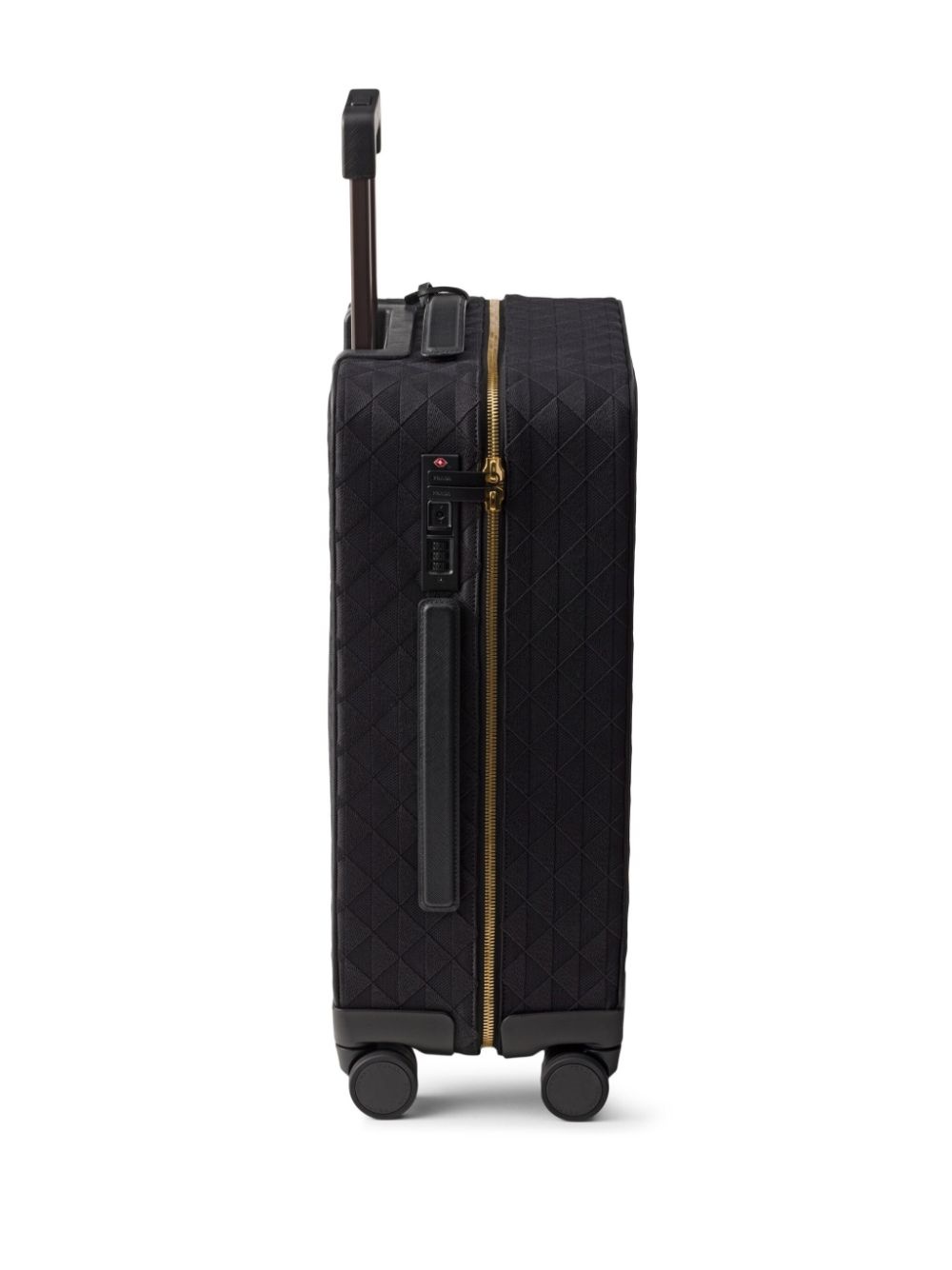 triangle-logo embroidered suitcase - 4