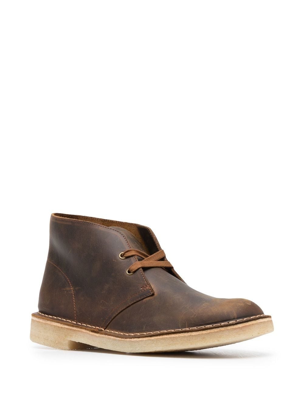 Beeswax-coated leather ankle boots - 2