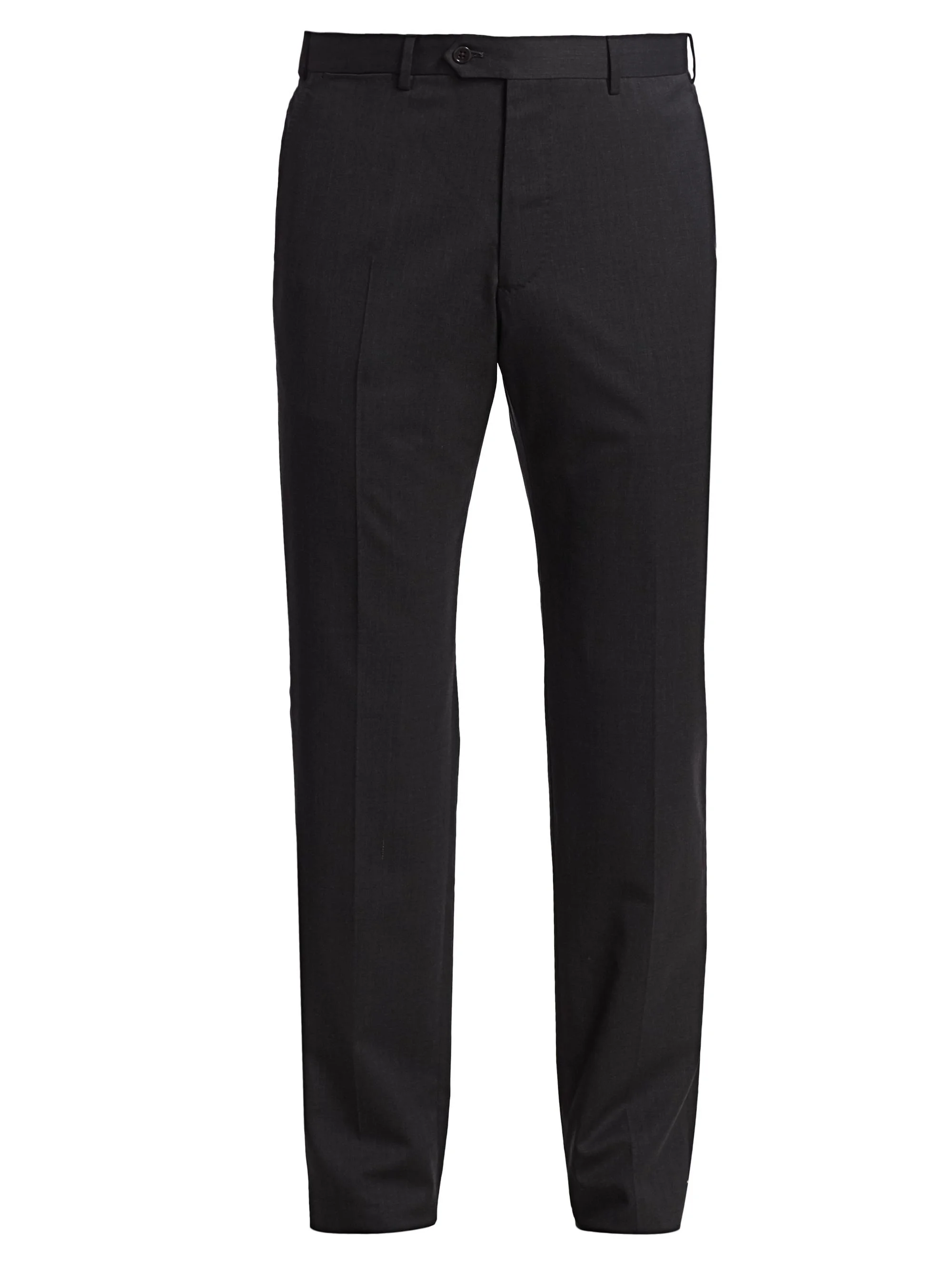 Men's Wool Trousers - Dark Heather Grey - 1