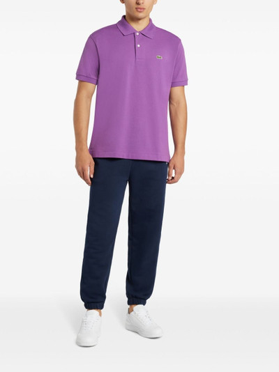 LACOSTE logo-embroidered cotton polo shirt outlook