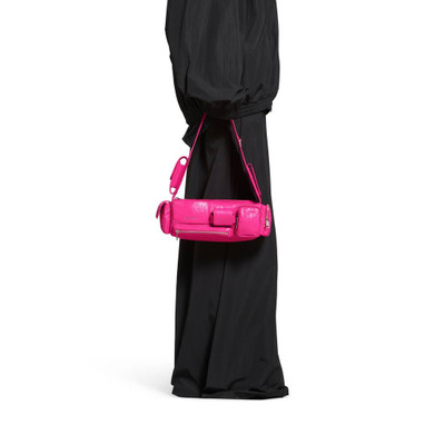 BALENCIAGA Superbusy Xs Sling Bag  in Bright Pink outlook