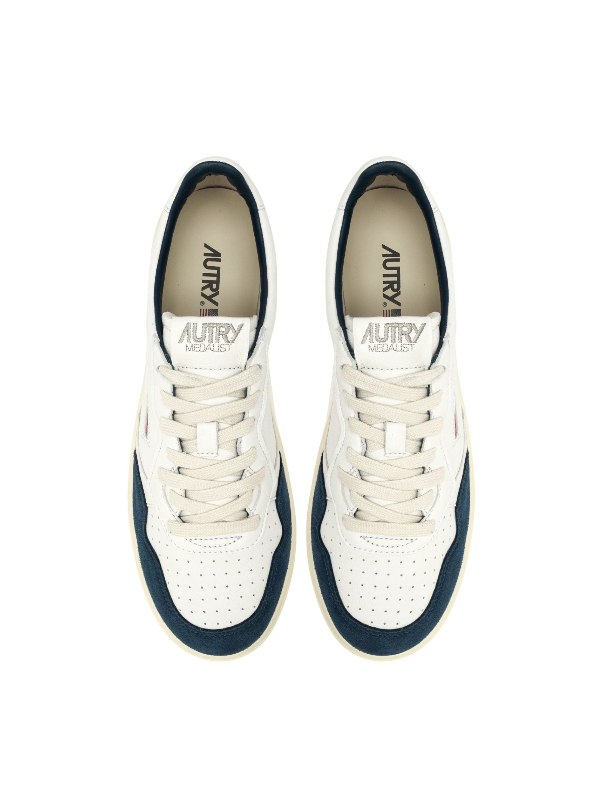 LEATHER SNEAKER WITH LOGO - 4
