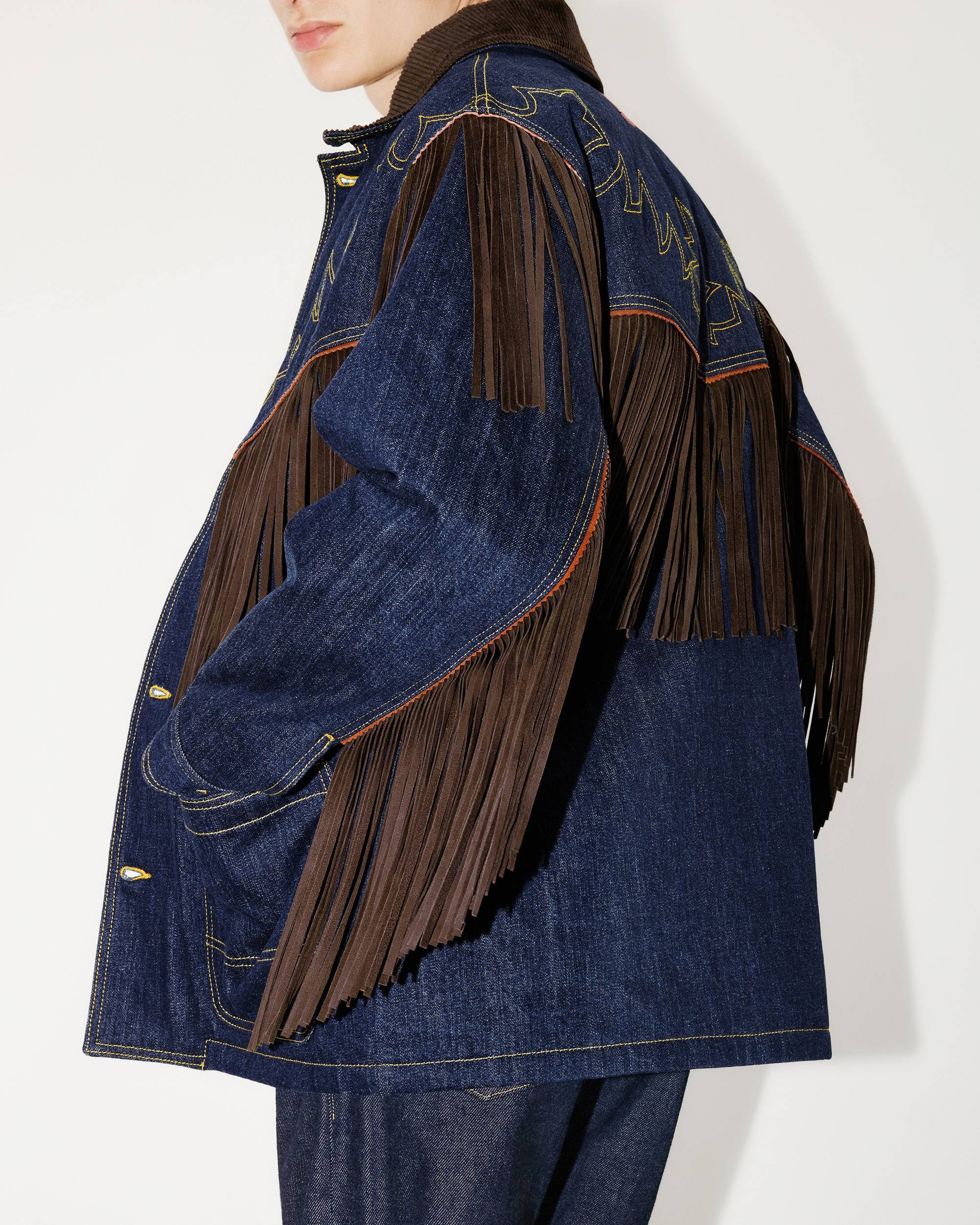 KENZO x LEVI'S® genderless  fringed denim jacket - 10