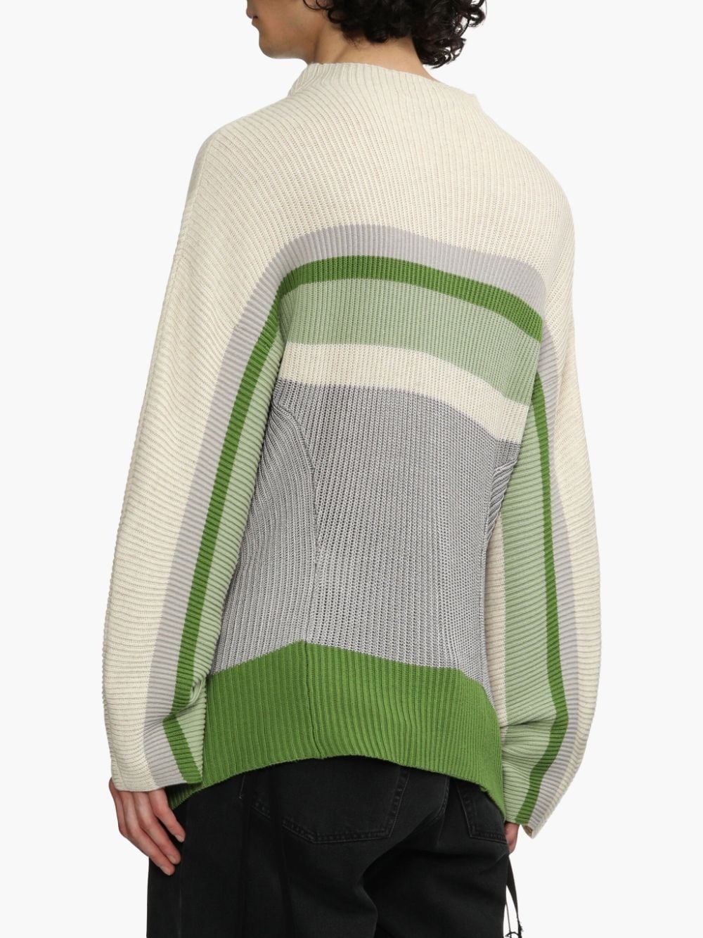 stripe-detailing jumper - 4