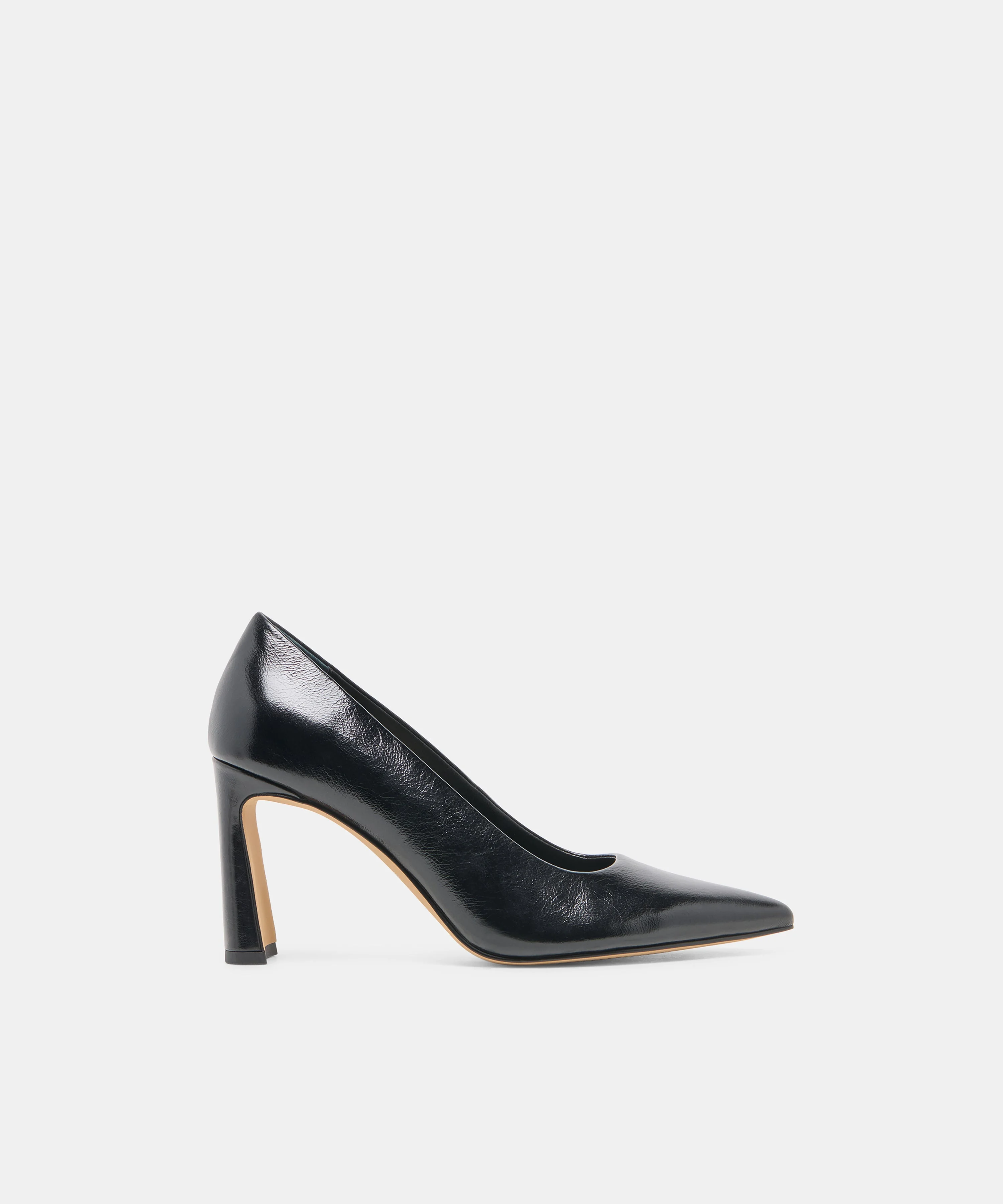 KAYNA HEELS BLACK LEATHER - 1